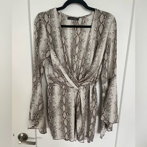 Snake print dress